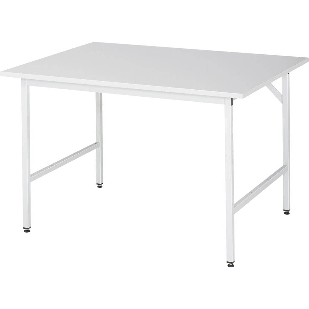 Immagine del prodotto: Tavolo da lavoro RAU regolabile in altezza serie JERRY, AxLxP 800-850 x 1.250 x 1.000 mm, piano di lavoro con rivestimento in melamina