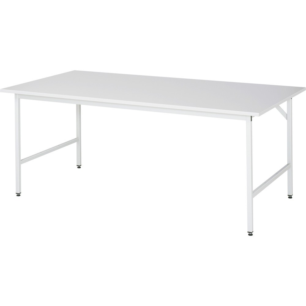 Immagine del prodotto n. 1: Tavolo da lavoro RAU regolabile in altezza serie JERRY, AxLxP 800-850 x 2.500 x 1.000 mm, piano di lavoro con rivestimento in melamina