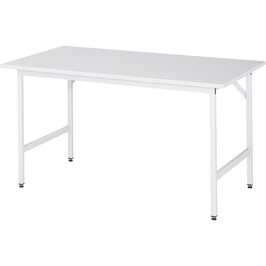 Tavolo da lavoro RAU regolabile in altezza serie JERRY, AxLxP 800-850 x 1.500 x 800 mm, piano di lavoro con rivestimento in melamina Immagine del prodotto: Tavolo da lavoro RAU regolabile in altezza serie JERRY, AxLxP 800-850 x 1.500 x 800 mm, piano di lavoro con rivestimento in melamina
