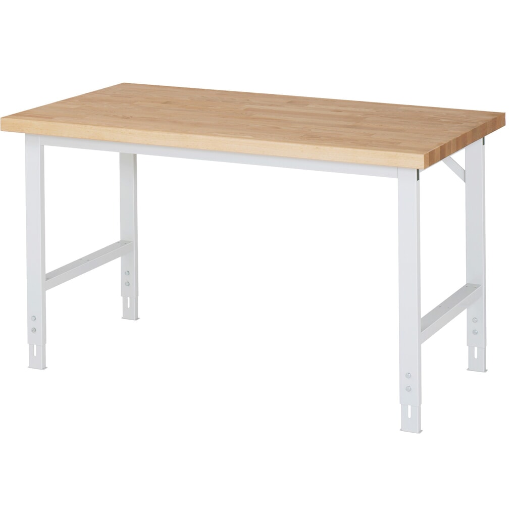 Immagine del prodotto: RAU Tavolo da lavoro regolabile in altezza serie TOM, AxLxP 780-1.100 x 1.500 x 700 mm, impiallacciatura in faggio