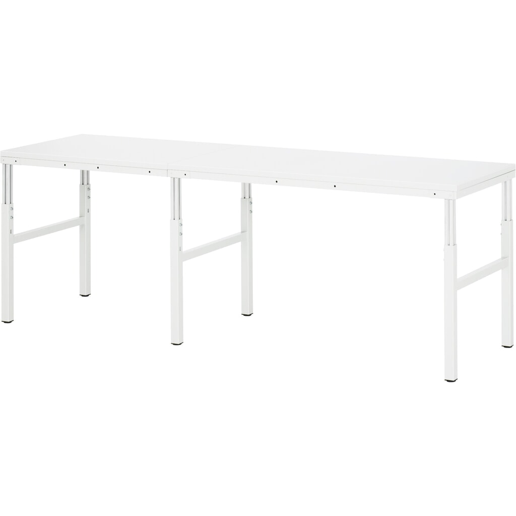 Tavolo da lavoro RAU Serie E, AxLxP 650-1.000 x 700 x 500 mm, piano di lavoro con rivestimento in melamina Immagine del prodotto n. 3: Tavolo da lavoro RAU Serie E, AxLxP 650-1.000 x 700 x 500 mm, piano di lavoro con rivestimento in melamina