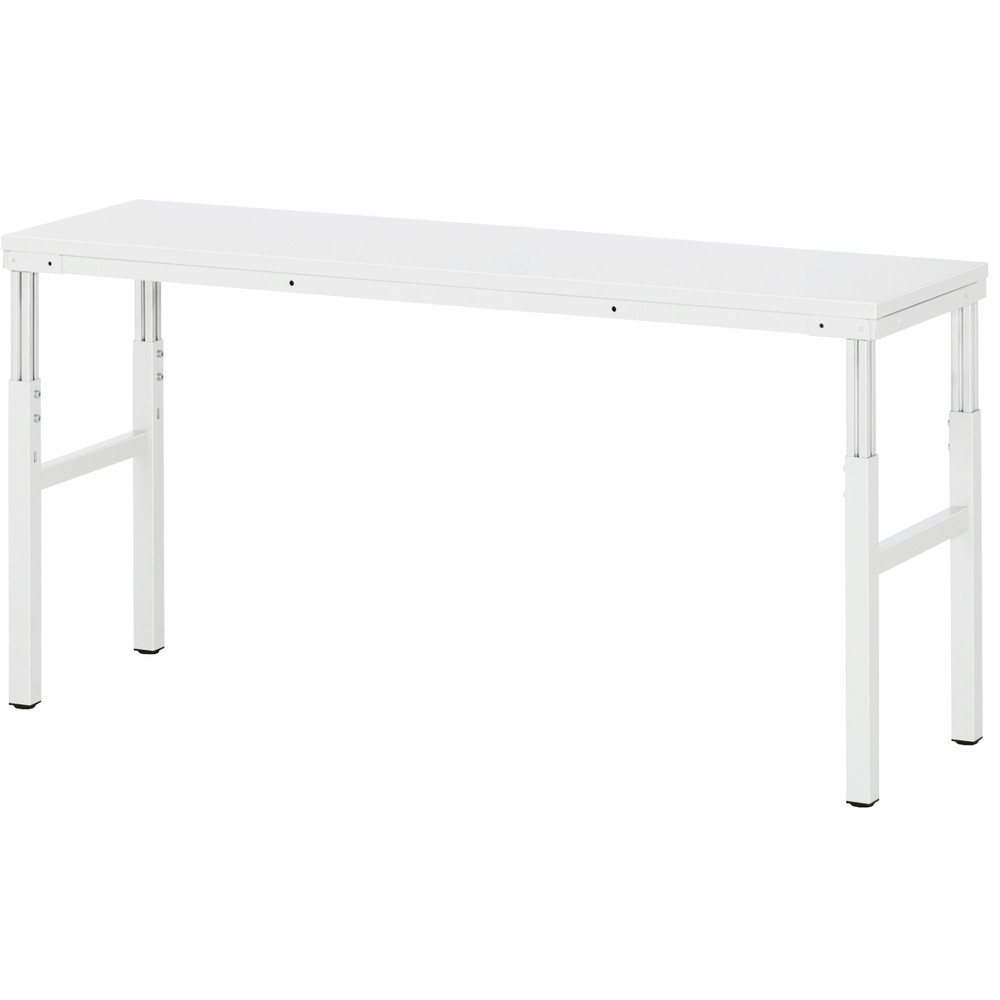 Immagine del prodotto: Tavolo da lavoro RAU Serie E, AxLxP 650-1.000 x 1.800 x 500 mm, piano di lavoro con rivestimento in melamina