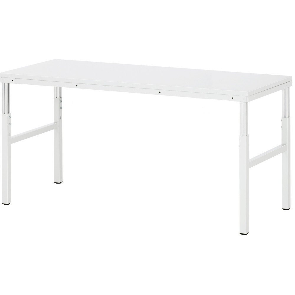 Immagine del prodotto: Tavolo da lavoro RAU Serie E, AxLxP 650-1.000 x 1.800 x 700 mm, piano di lavoro con rivestimento in melamina