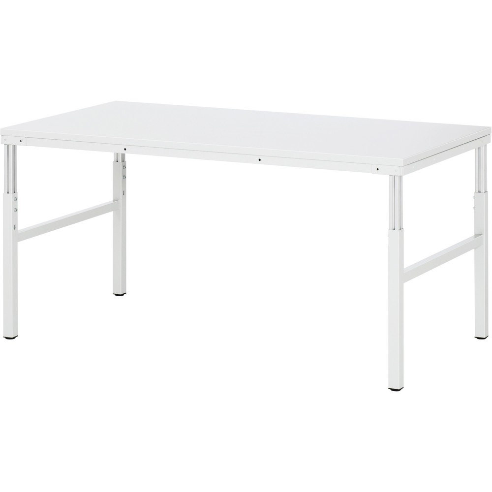 Immagine del prodotto n. 1: Tavolo da lavoro RAU Serie E, AxLxP 650-1.000 x 1.800 x 900 mm, piano di lavoro con rivestimento in melamina EGB