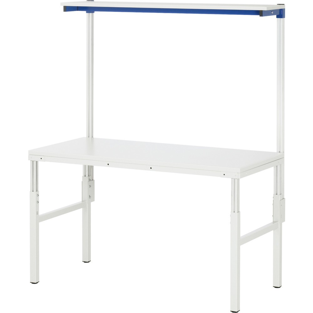 Immagine del prodotto n. 3: Tavolo da lavoro RAU Serie E, con ripiano, AxLxP 650-1.000 x 1.800 x 500 mm, piano di lavoro con rivestimento in melamina