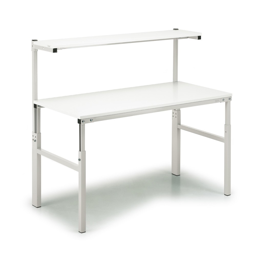 Immagine del prodotto: Tavolo da lavoro TRESTON con ripiano, regolabile in altezza, portata 300 kg, LxP 1.200 x 700 mm