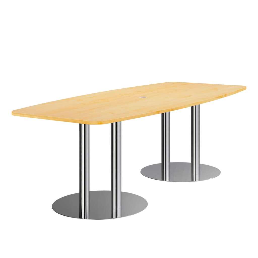 Immagine del prodotto: Tavolo da conferenza Meeting, LxP 2.200 x 1.050 mm, acero