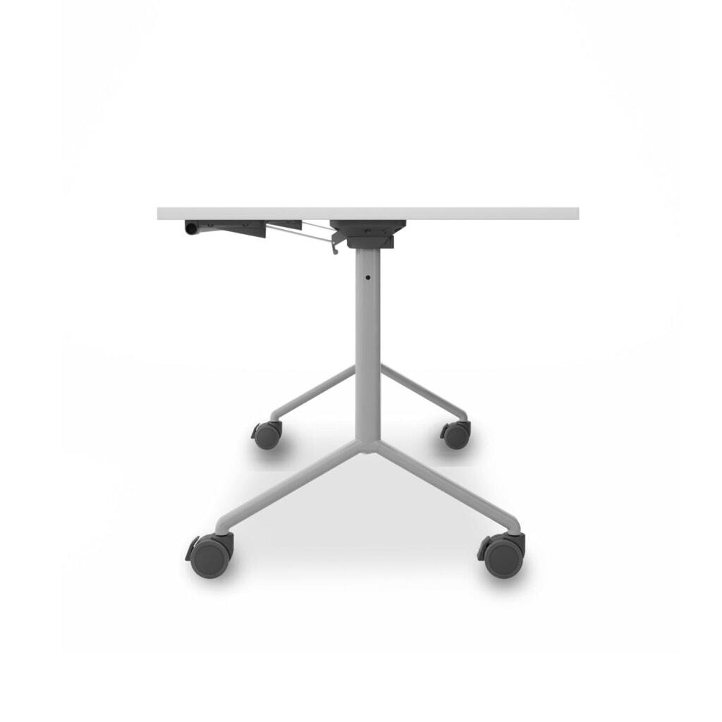Tavolo pieghevole su rotelle, LxP 1.600 x 800 mm, bianco Immagine del prodotto: Tavolo pieghevole su rotelle, LxP 1.600 x 800 mm, bianco