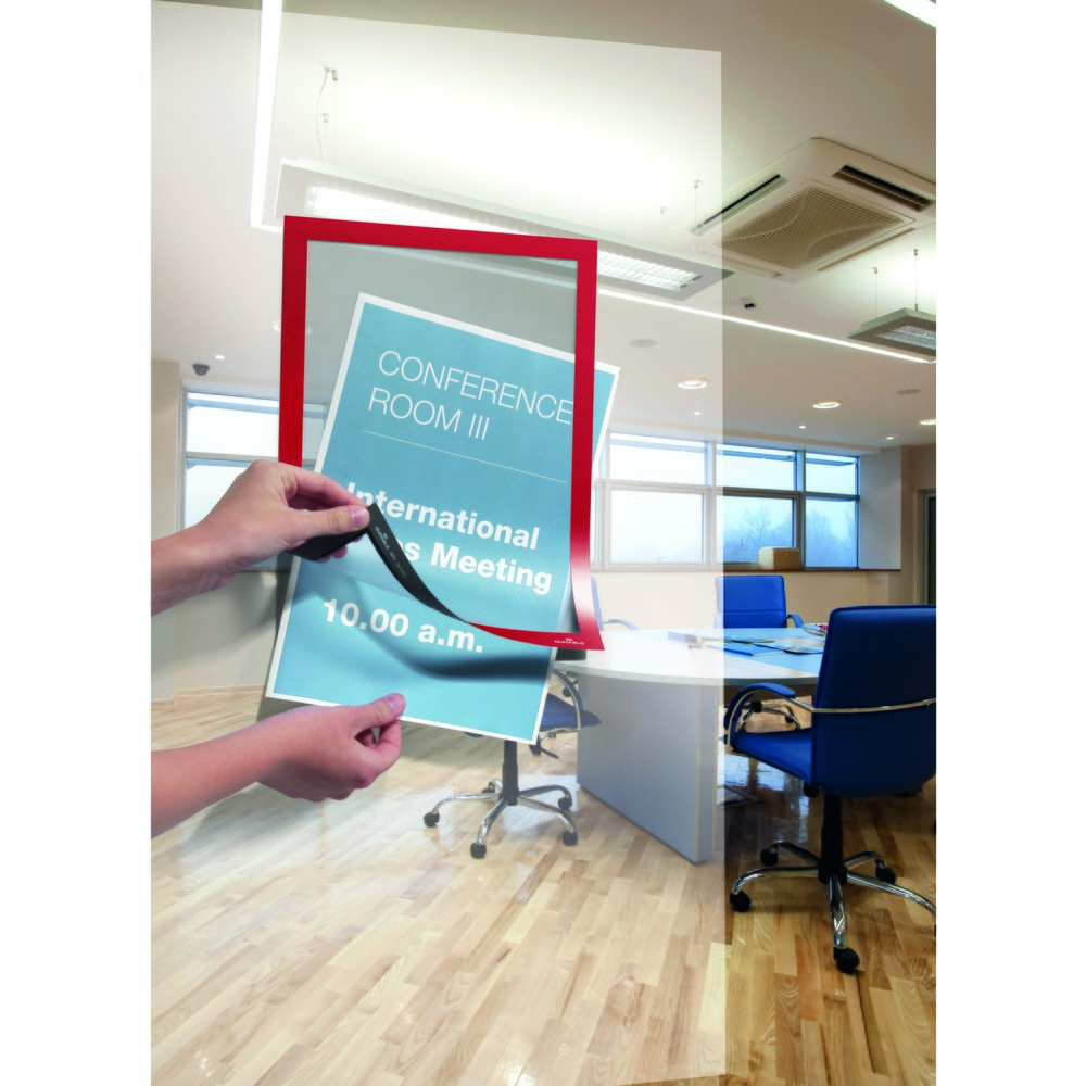 Immagine del prodotto n. 8: Telaio informativo DURAFRAME® DURABLE, autoadesivo, DIN A4, rosso