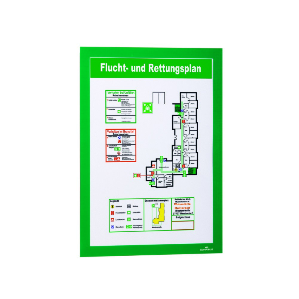 Immagine del prodotto n. 9: Telaio informativo DURAFRAME® DURABLE, autoadesivo, DIN A4, verde