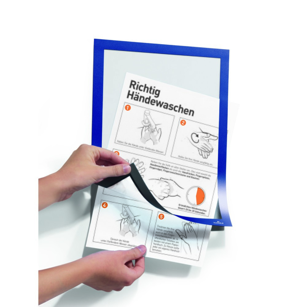 Immagine del prodotto n. 8: Telaio informativo DURAFRAME® DURABLE, autoadesivo, DIN A4, blu scuro