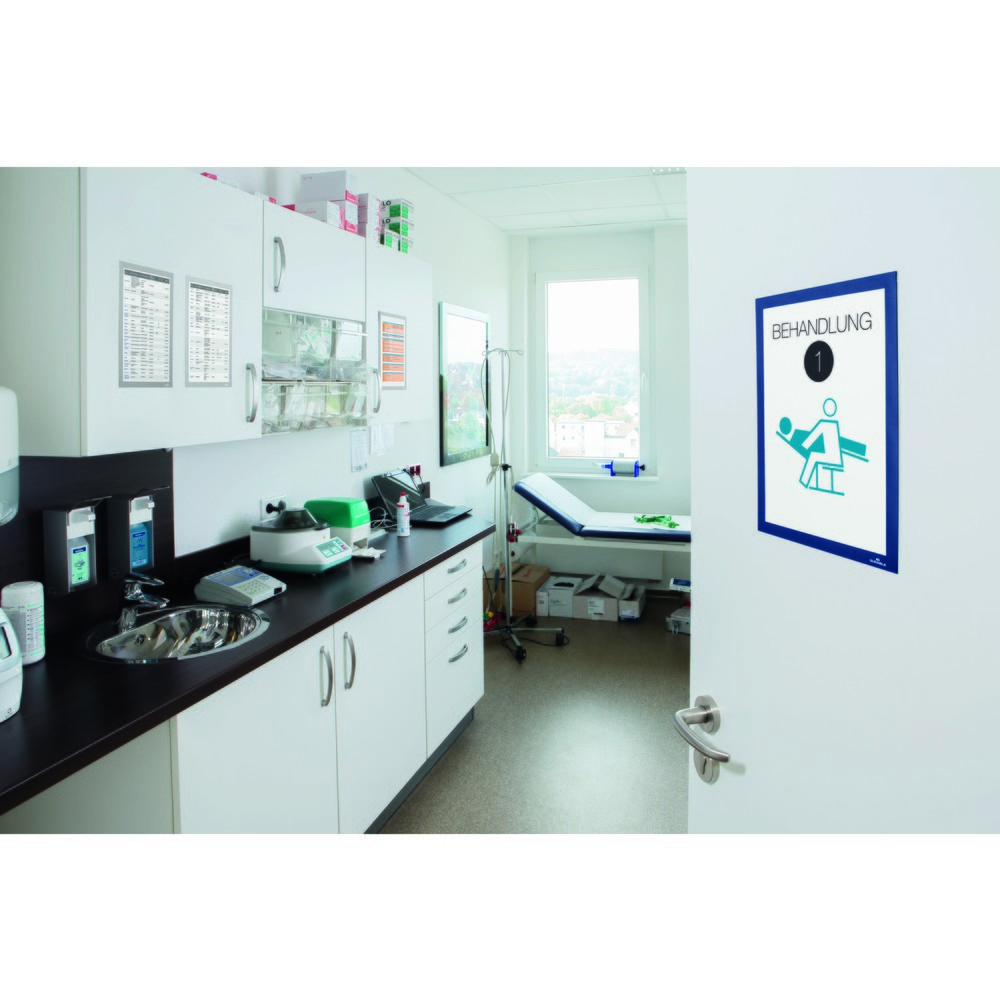Immagine del prodotto n. 10: Telaio informativo DURAFRAME® DURABLE, autoadesivo, DIN A4, blu scuro