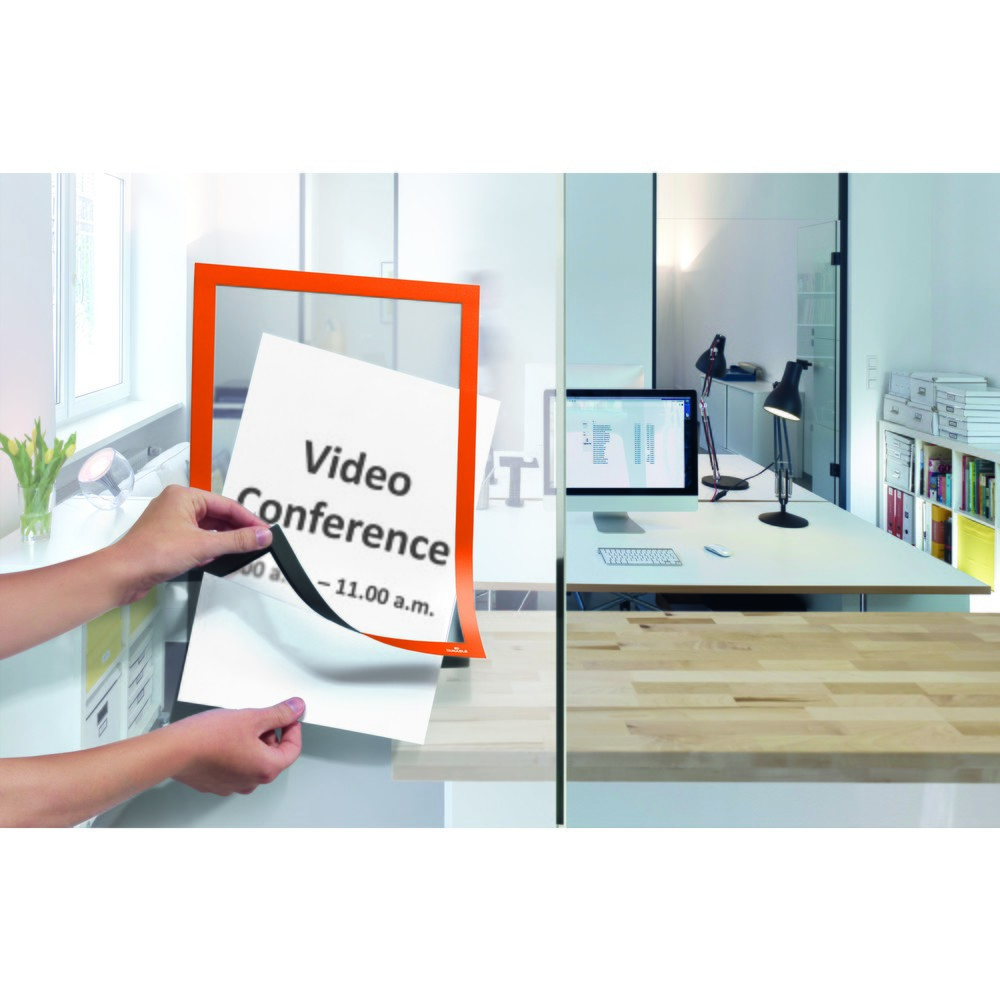 Immagine del prodotto n. 11: Telaio informativo DURAFRAME® DURABLE, autoadesivo, DIN A4, arancione