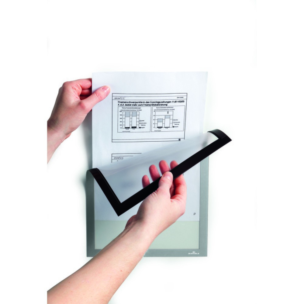 Immagine del prodotto n. 4: Telaio magnetico DURAFRAME® DURABLE, DIN A4, argento metallizzato