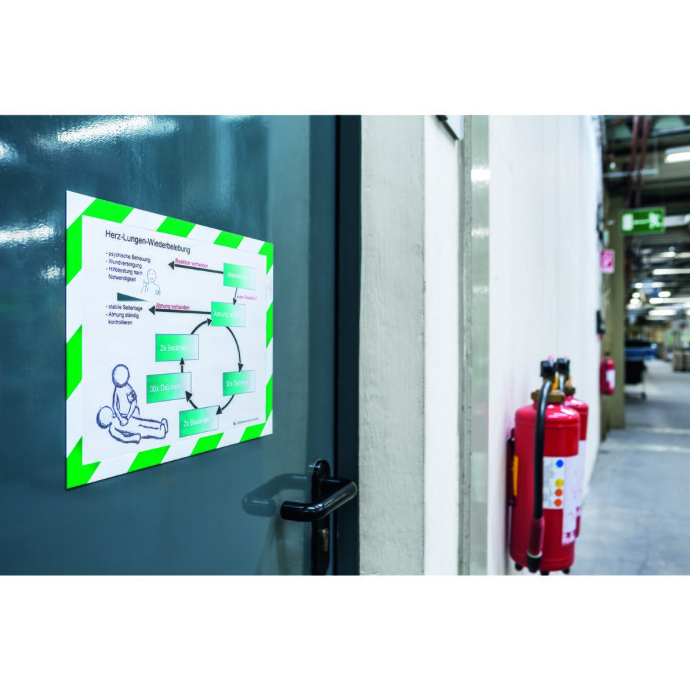 Immagine del prodotto n. 6: Telaio magnetico DURAFRAME® Security DURABLE, DIN A4, verde/bianco