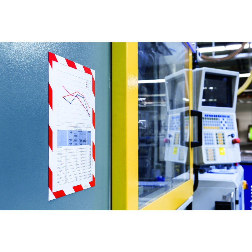Immagine del prodotto n. 6: Telaio magnetico DURAFRAME® Security DURABLE, DIN A4, rosso/bianco