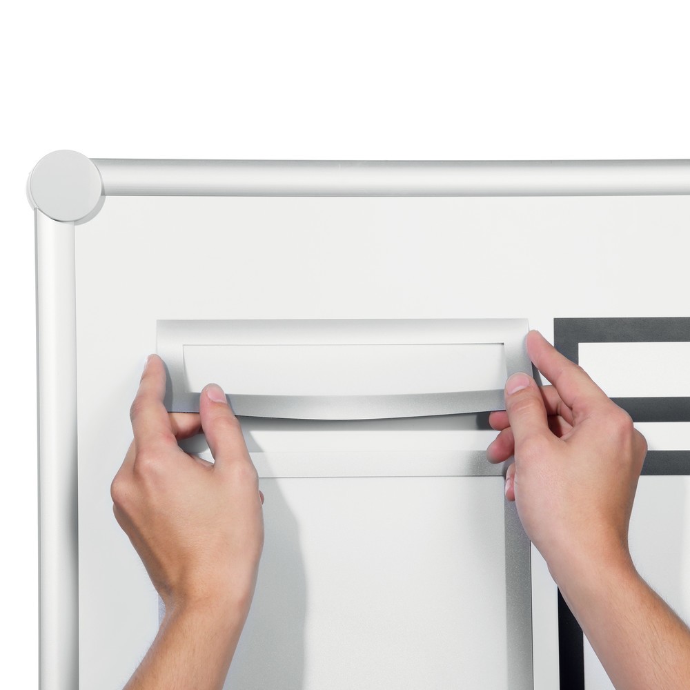 Immagine del prodotto n. 2: Telaio magnetico DURAFRAME® Top DURABLE, DIN A4, argento metallizzato
