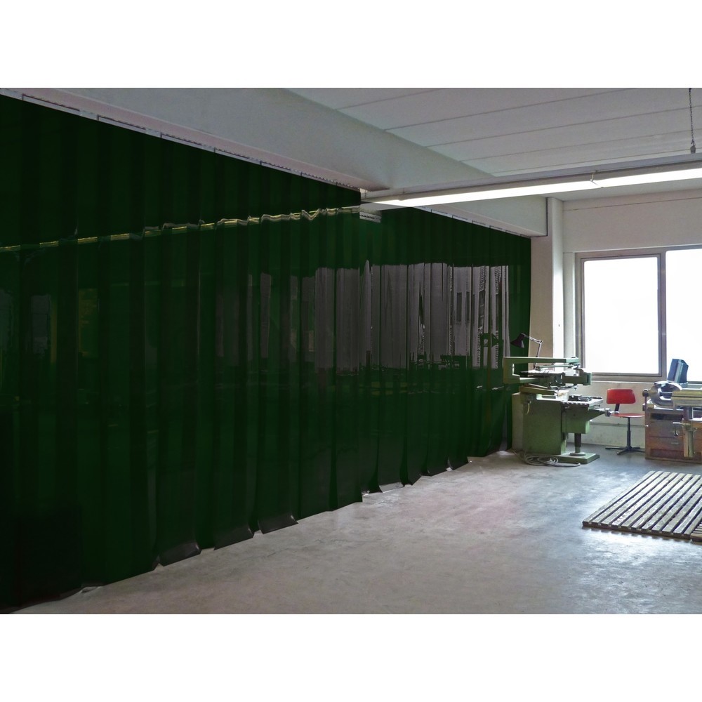 Immagine del prodotto n. 1: Tenda a lamelle protettiva per saldatura, strisce 2x 300 mm, sovrapposizione 54 mm, altezza 1.600 mm