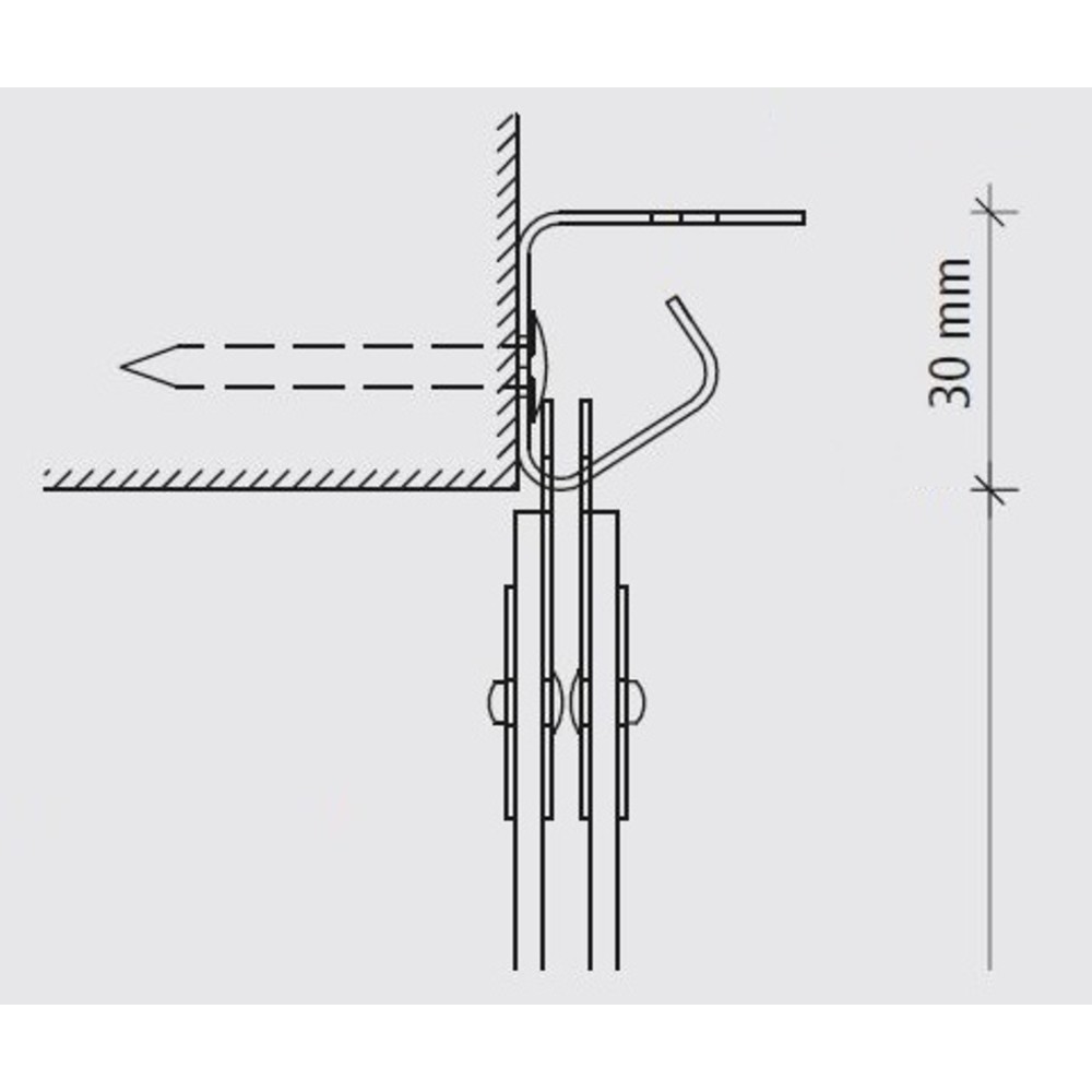 Immagine del prodotto n. 3: Tenda a lamelle verticali per esterni, lunghezza lamelle 3.000 mm, sovrapposizione 113 mm