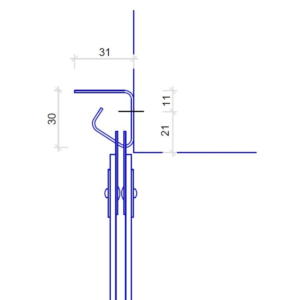 Immagine del prodotto n. 5: Tenda a lamelle verticali per esterni, lunghezza lamelle 3.000 mm, sovrapposizione 113 mm