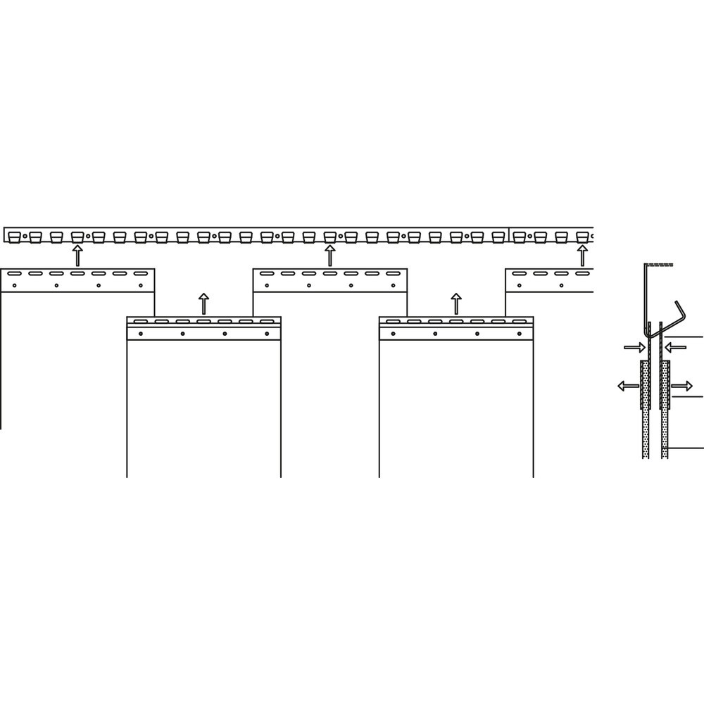 Immagine del prodotto n. 9: Tenda a lamelle verticali per interni, lunghezza lamelle 2.800 mm, sovrapposizione 77 mm