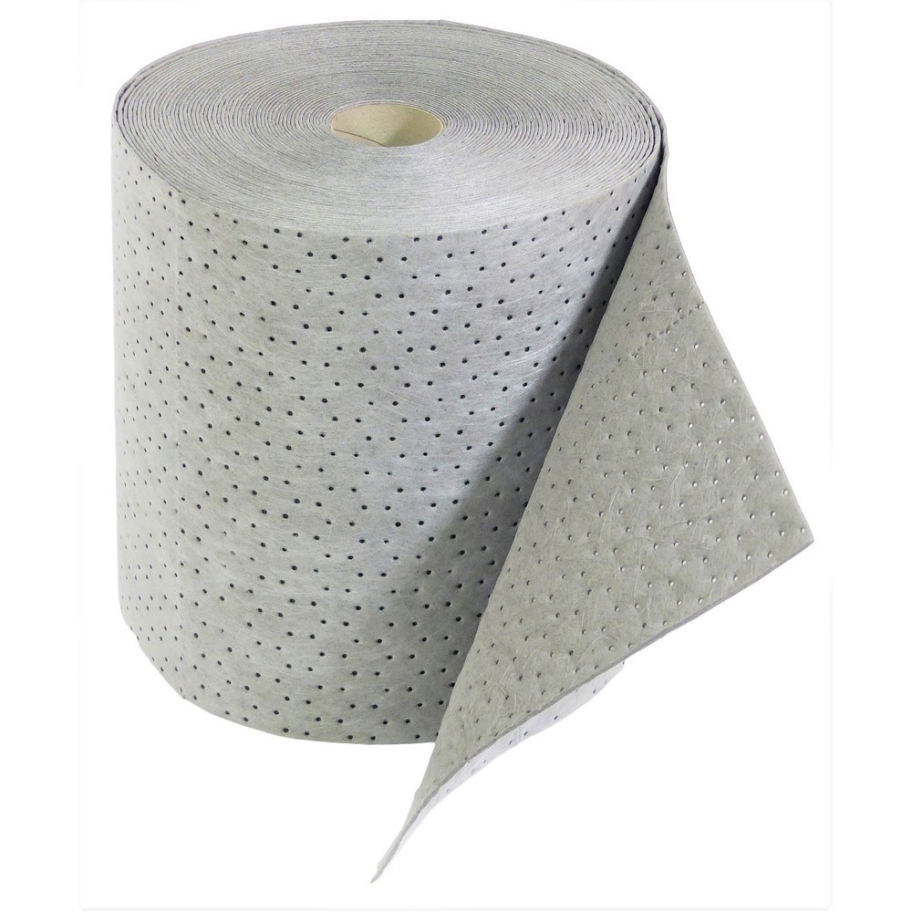 Immagine del prodotto: Tessuto non tessuto assorbente SM Heavyweight, 2 rotoli, perforazione trasversale & longitudinale, 2 strati, lunghezza 40 m, universale, grigio