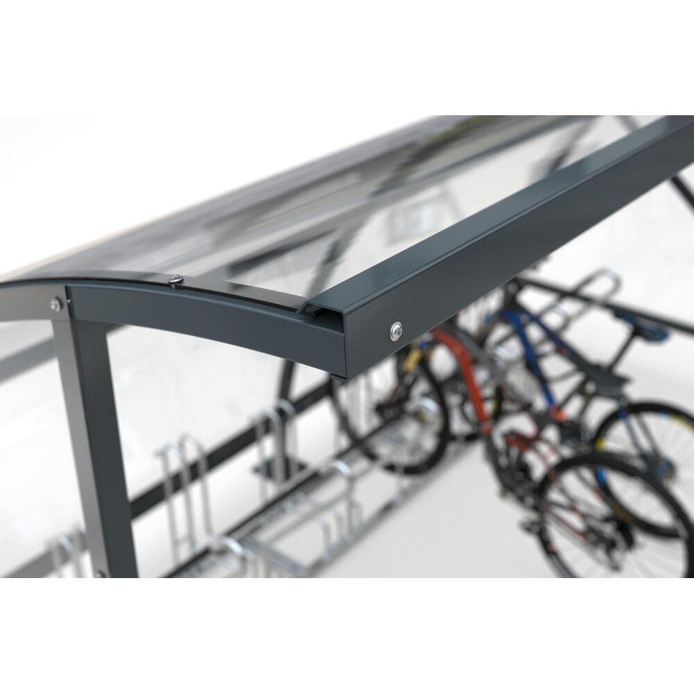 Immagine del prodotto n. 2: Baldacchino basculante ad arco, larghezza 2.040 mm, grigio antracite RAL 7016