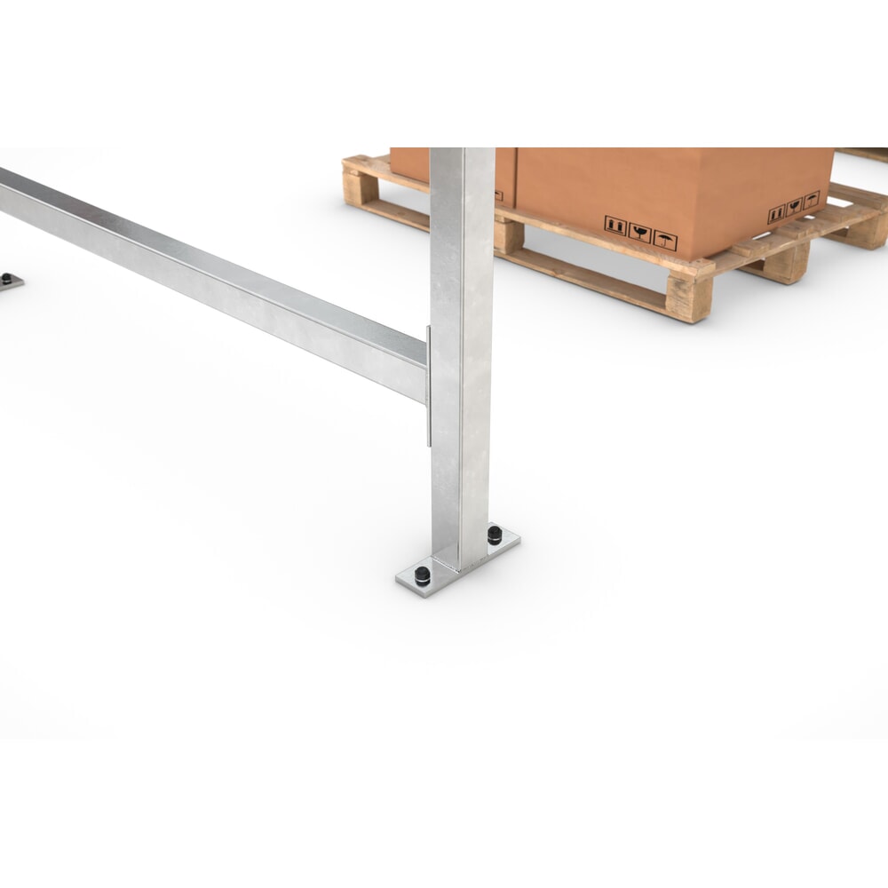 Immagine del prodotto n. 3: Tettoia wsm®, 1 lato, campata base, AxLxP 2.360 x 2.250 x 2.200 mm, zincato