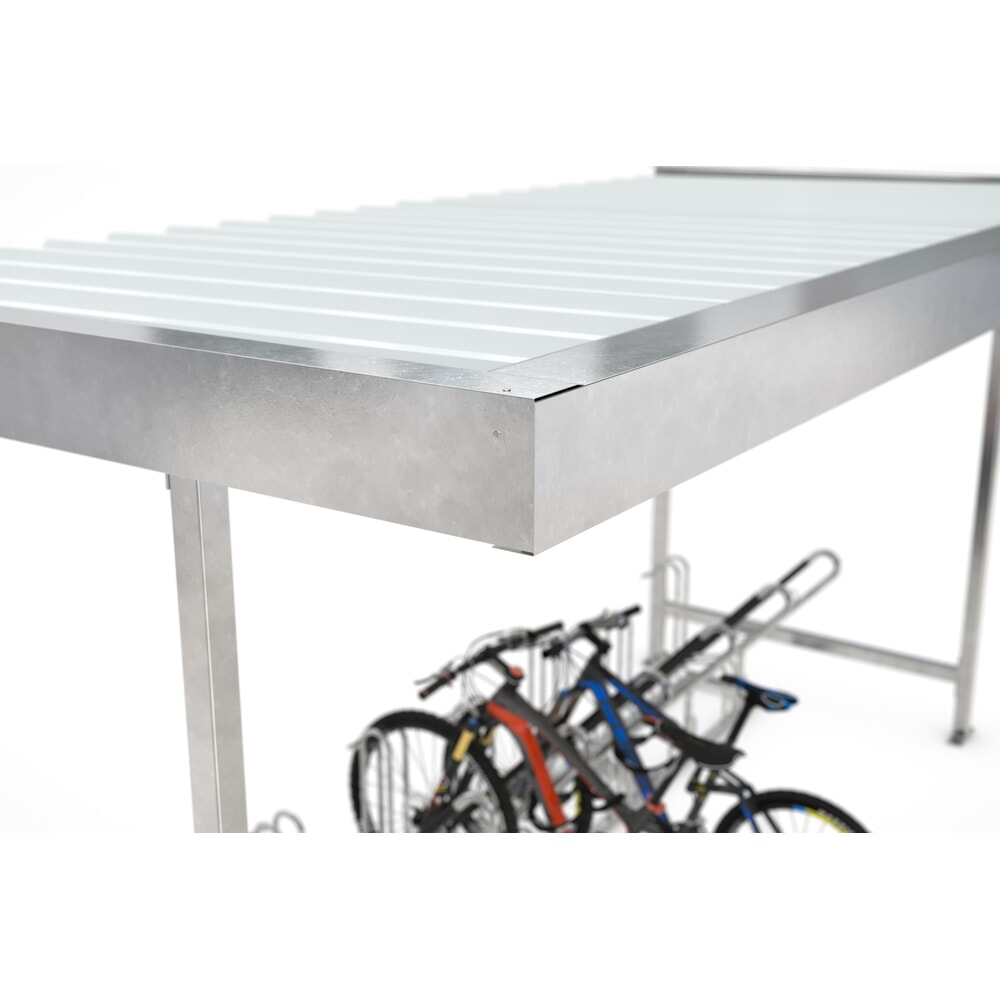 Immagine del prodotto n. 6: Tettoia wsm®, 1 lato, campata base, AxLxP 2.360 x 2.250 x 2.200 mm, zincato