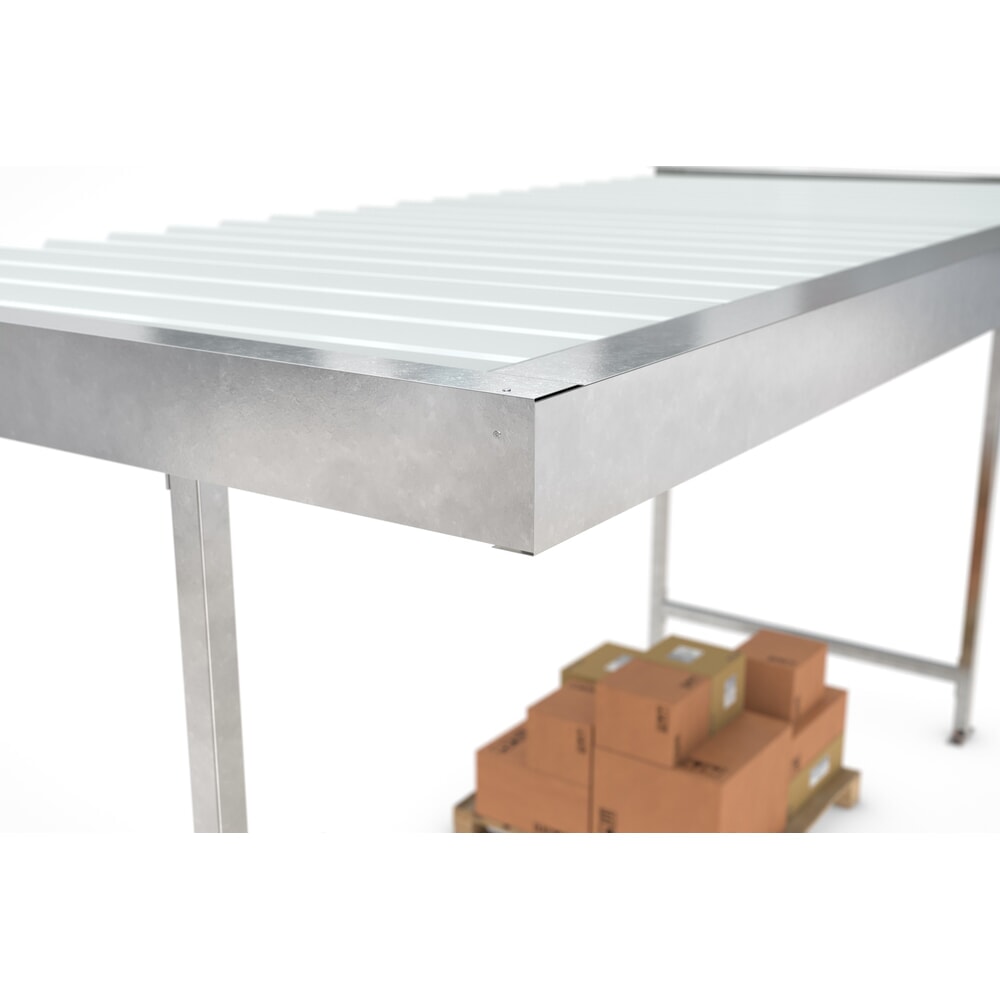 Immagine del prodotto n. 7: Tettoia wsm®, 1 lato, campata base, AxLxP 2.360 x 2.250 x 2.200 mm, zincato