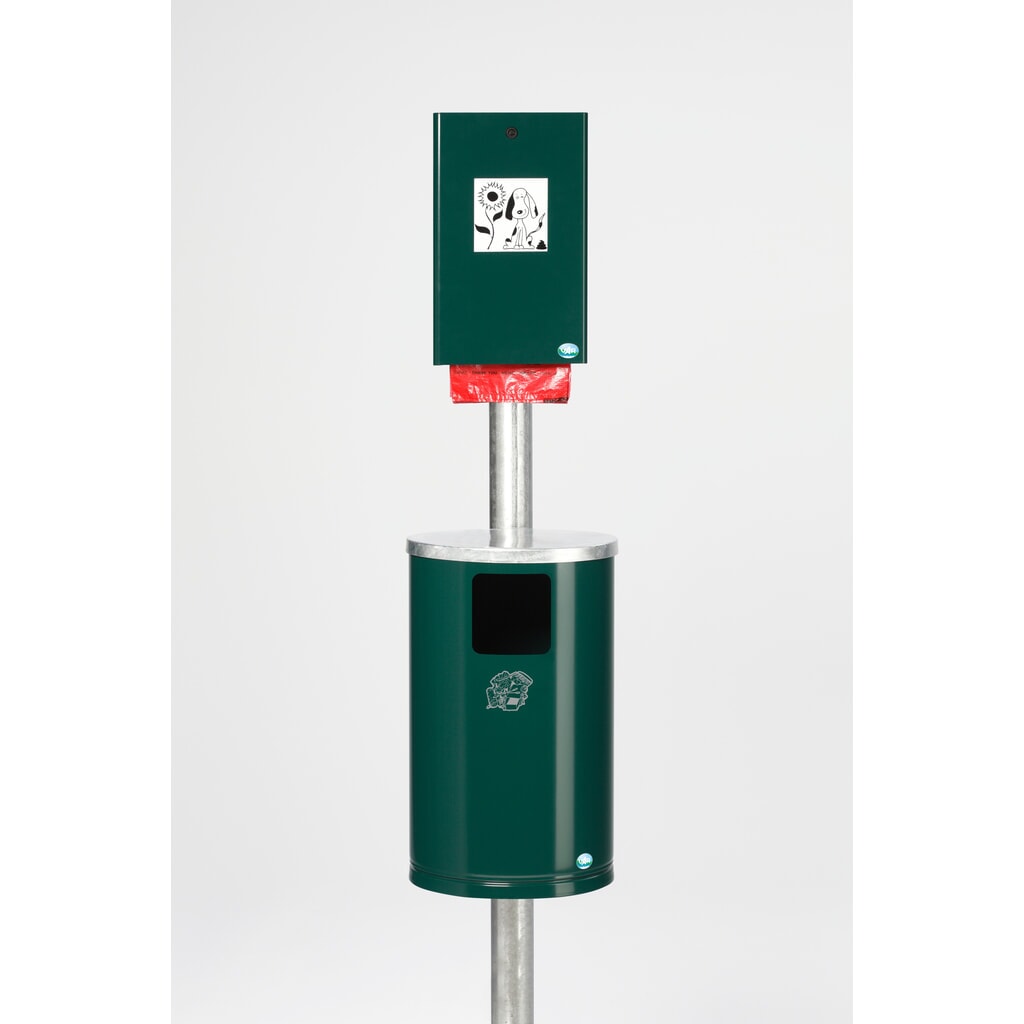 Immagine del prodotto: Toilette per cani VAR®, dispenser sacchetti + portarifiuti, verde muschio