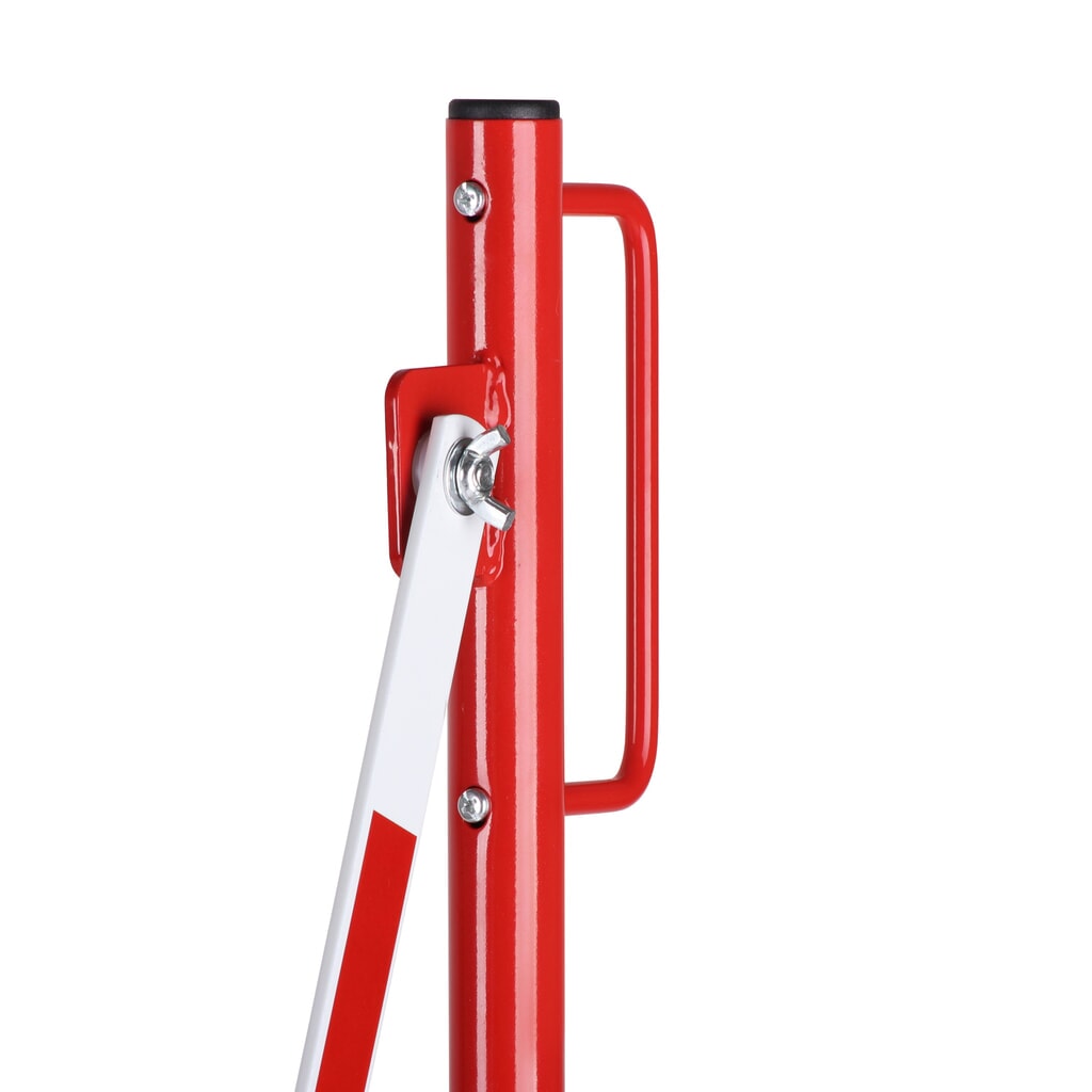 Transenna a griglia, piede su entrambi i lati, larghezza 3.600 mm, rosso/bianco Immagine del prodotto n. 9: Transenna a griglia, piede su entrambi i lati, larghezza 3.600 mm, rosso/bianco