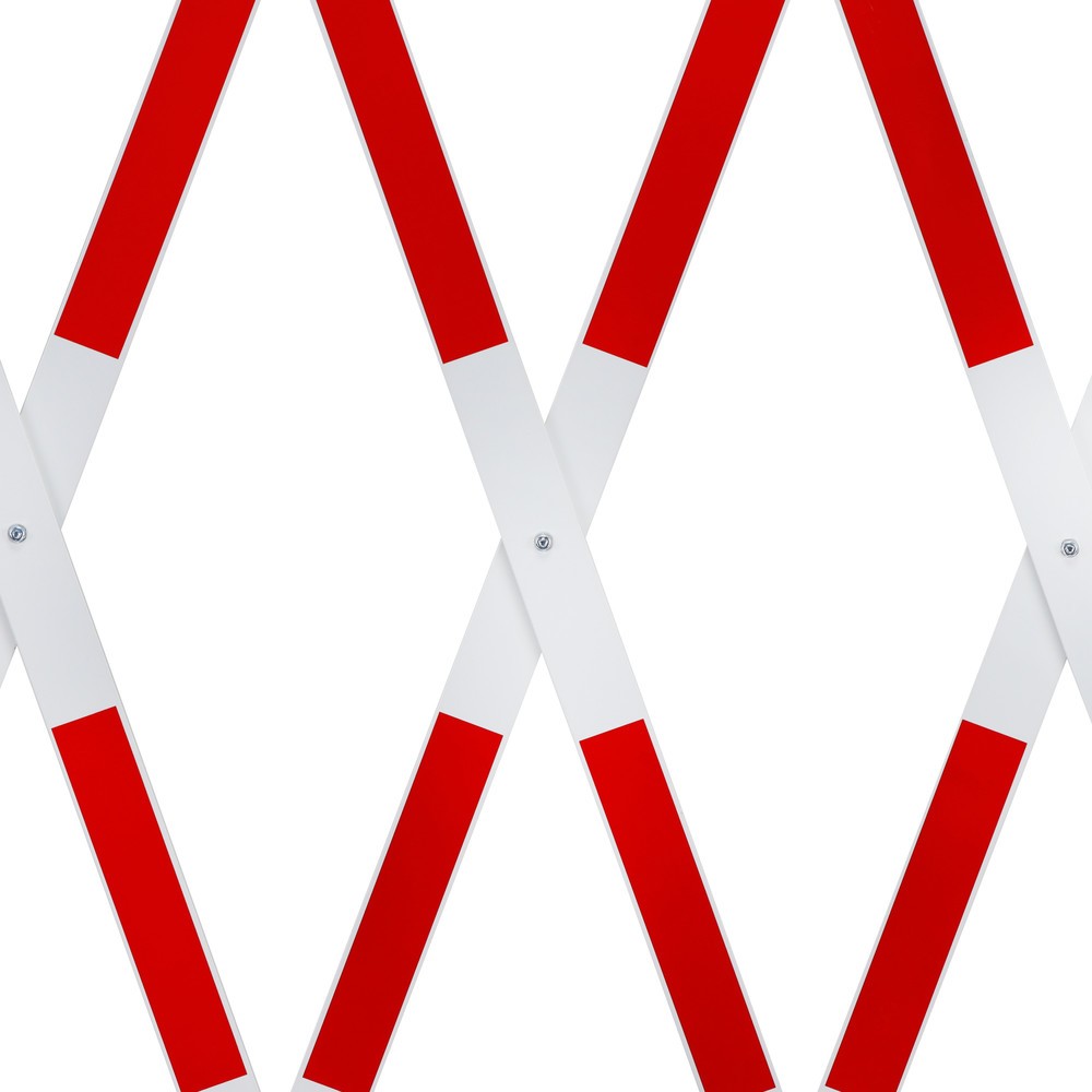 Immagine del prodotto n. 9: Transenna a griglia, piede su entrambi i lati, larghezza 4.000 mm, rosso/bianco