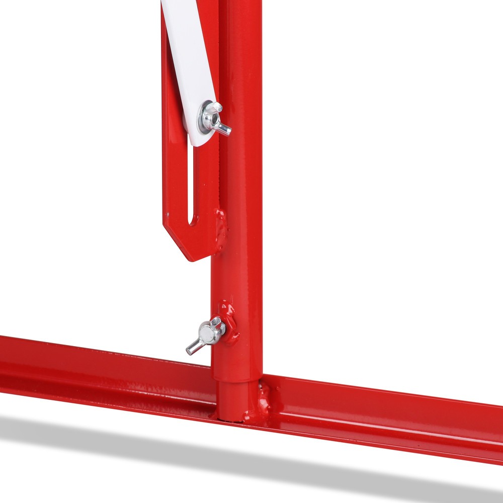 Immagine del prodotto n. 10: Transenna a griglia, piede su entrambi i lati, larghezza 3.600 mm, rosso/bianco