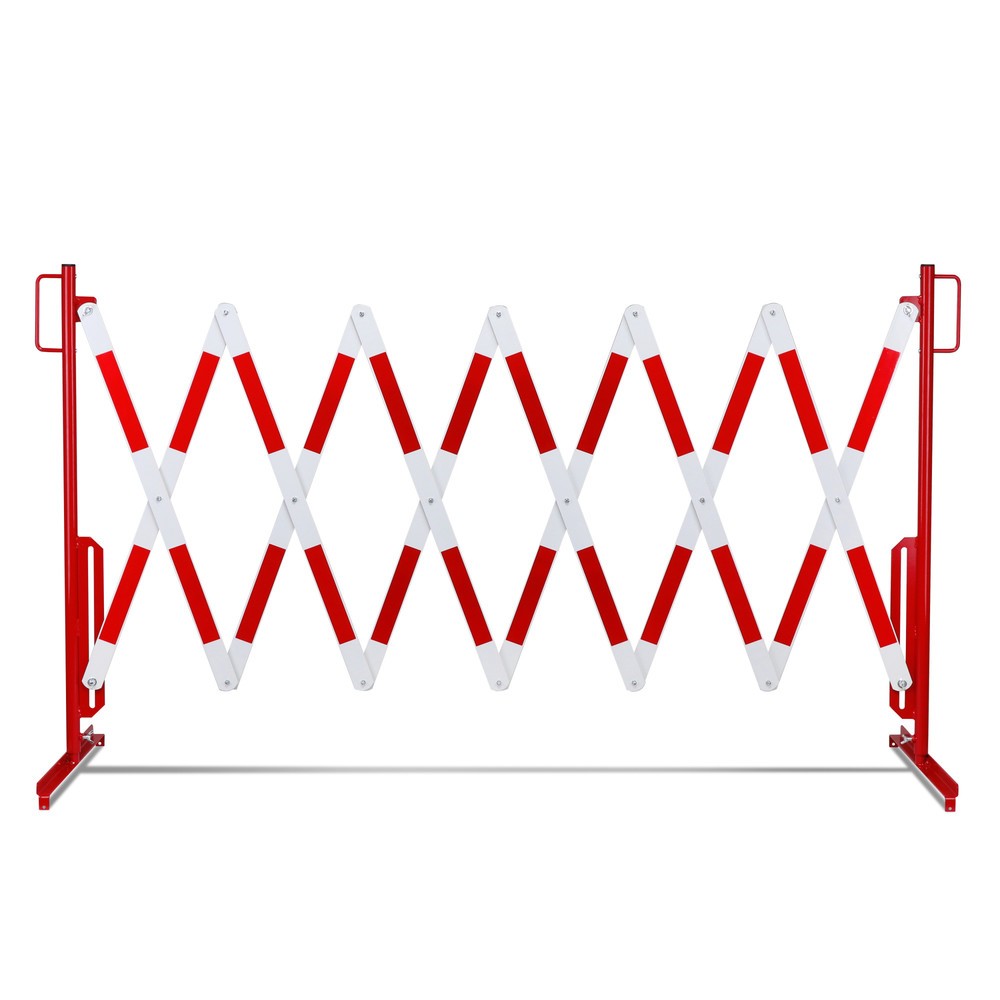 Immagine del prodotto n. 10: Transenna a griglia, piede su entrambi i lati, larghezza 4.000 mm, rosso/bianco