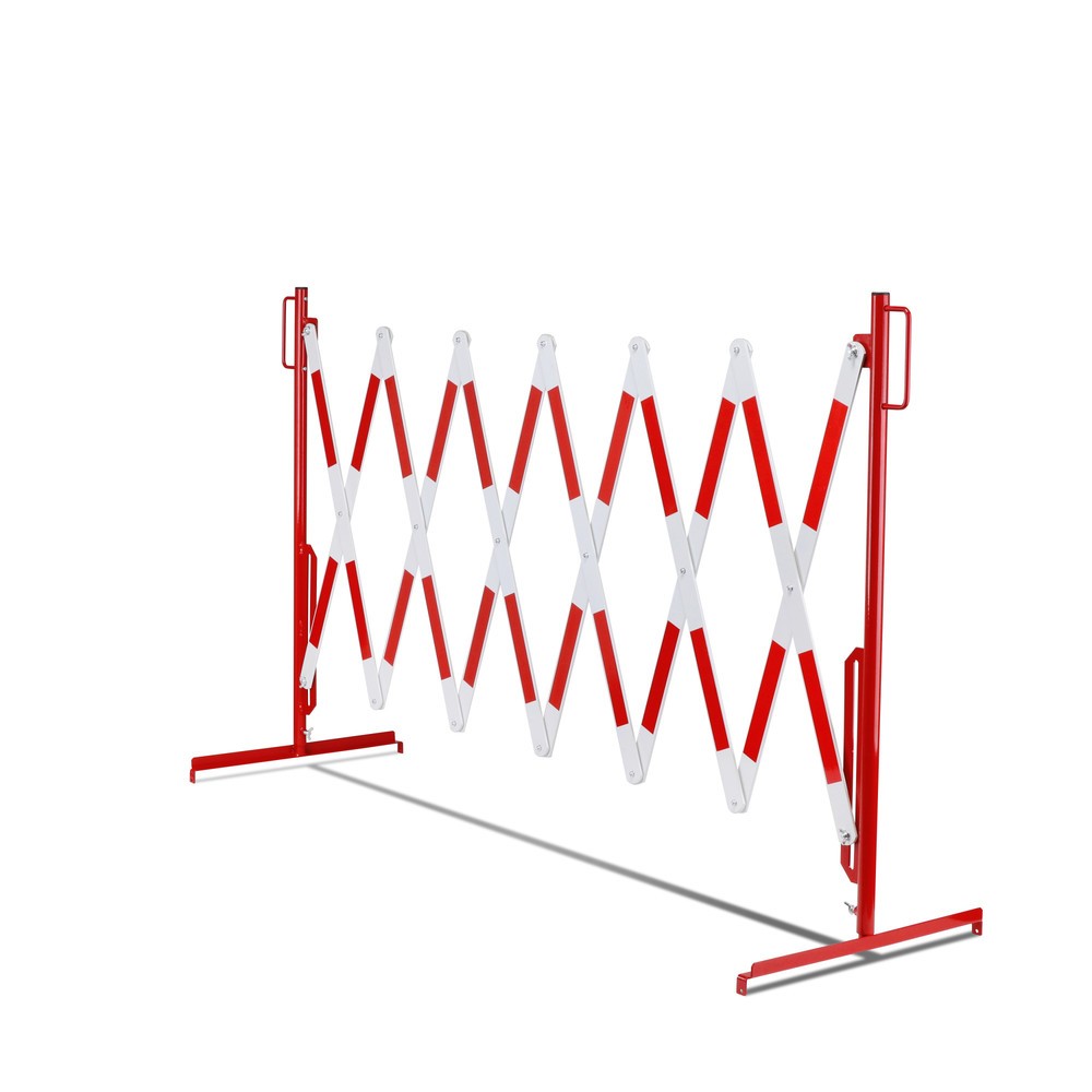 Immagine del prodotto n. 11: Transenna a griglia, piede su entrambi i lati, larghezza 4.000 mm, rosso/bianco