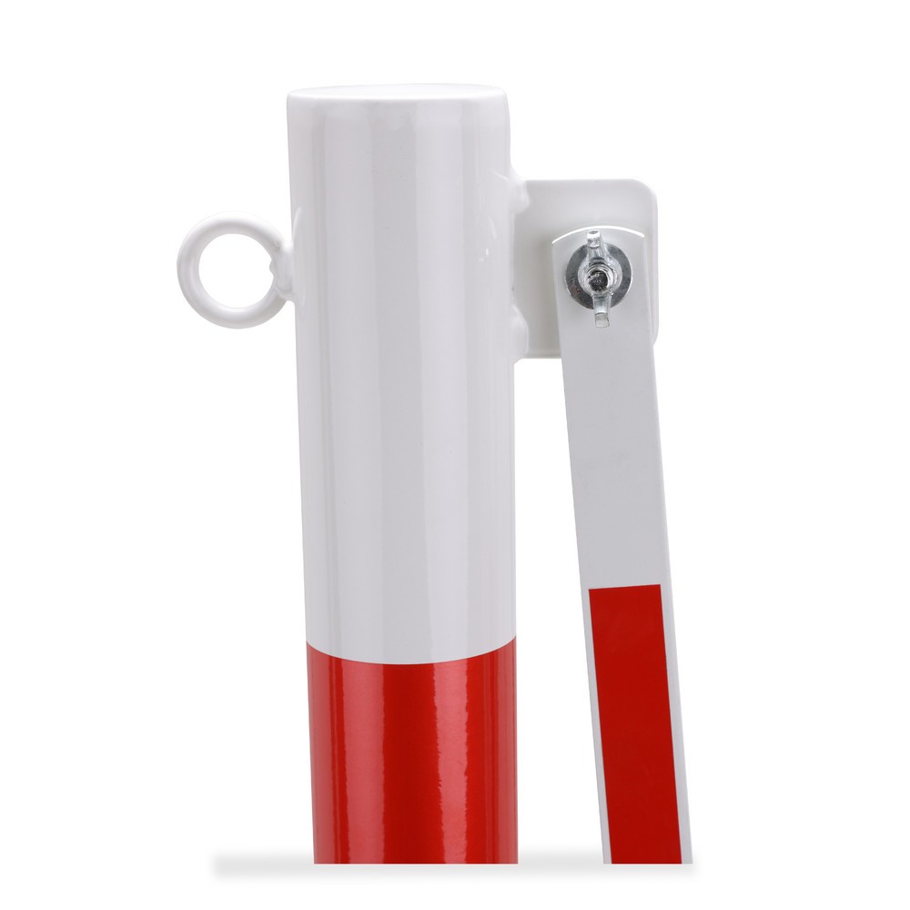 Immagine del prodotto n. 9: Transenna a griglia con paletto di sbarramento, Ø 60 mm, larghezza 3.600 mm, rosso/bianco