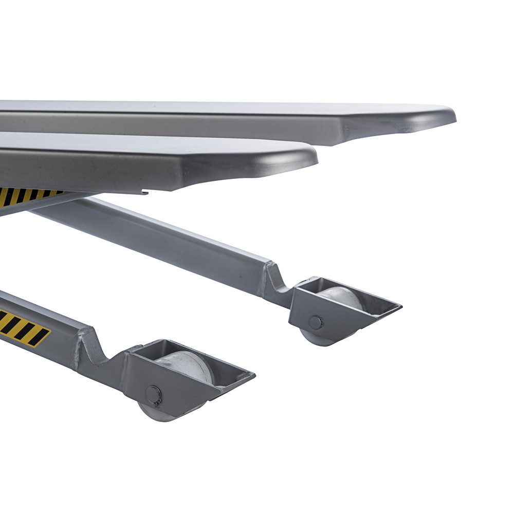 Immagine del prodotto n. 4: Transpallet a pantografo in acciaio INOX PRO - elettro-idraulico, lunghezza forche 1.200 mm, nylon