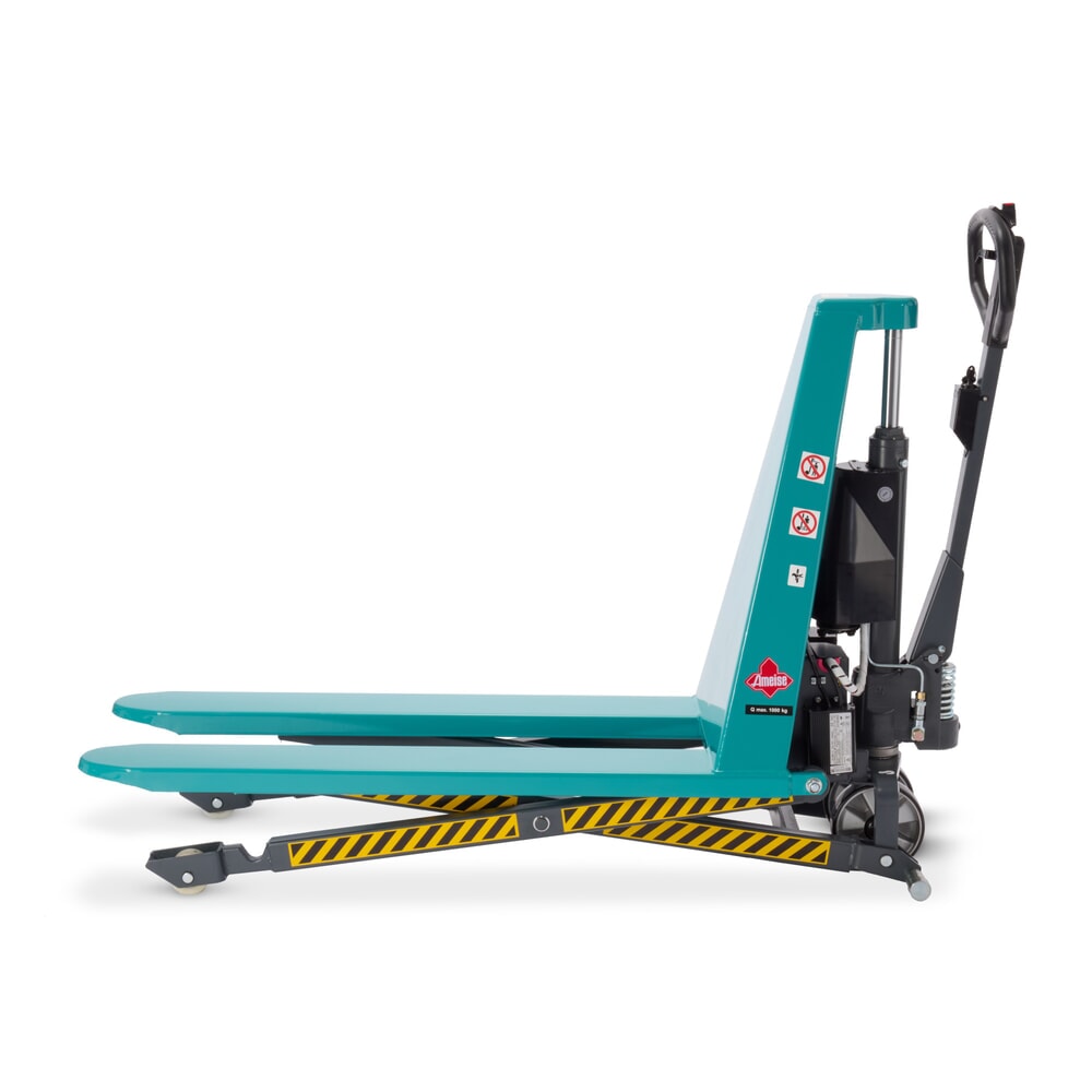 Immagine del prodotto n. 8: Transpallet a pantografo Ameise® PTM 1.0 elettro-idraulico, portata 1.000 kg, lunghezza forche 1.150 mm, in poliuretano/nylon