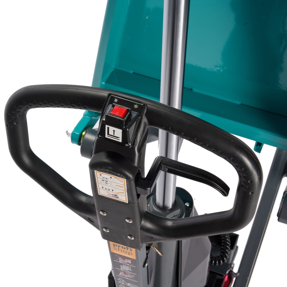 Immagine del prodotto n. 11: Transpallet a pantografo Ameise® PTM 1.0 elettro-idraulico, portata 1.000 kg, lunghezza forche 1.150 mm, in poliuretano/nylon