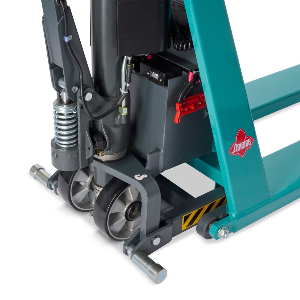 Immagine del prodotto n. 13: Transpallet a pantografo Ameise® PTM 1.0 elettro-idraulico, portata 1.000 kg, lunghezza forche 1.150 mm, in poliuretano/nylon