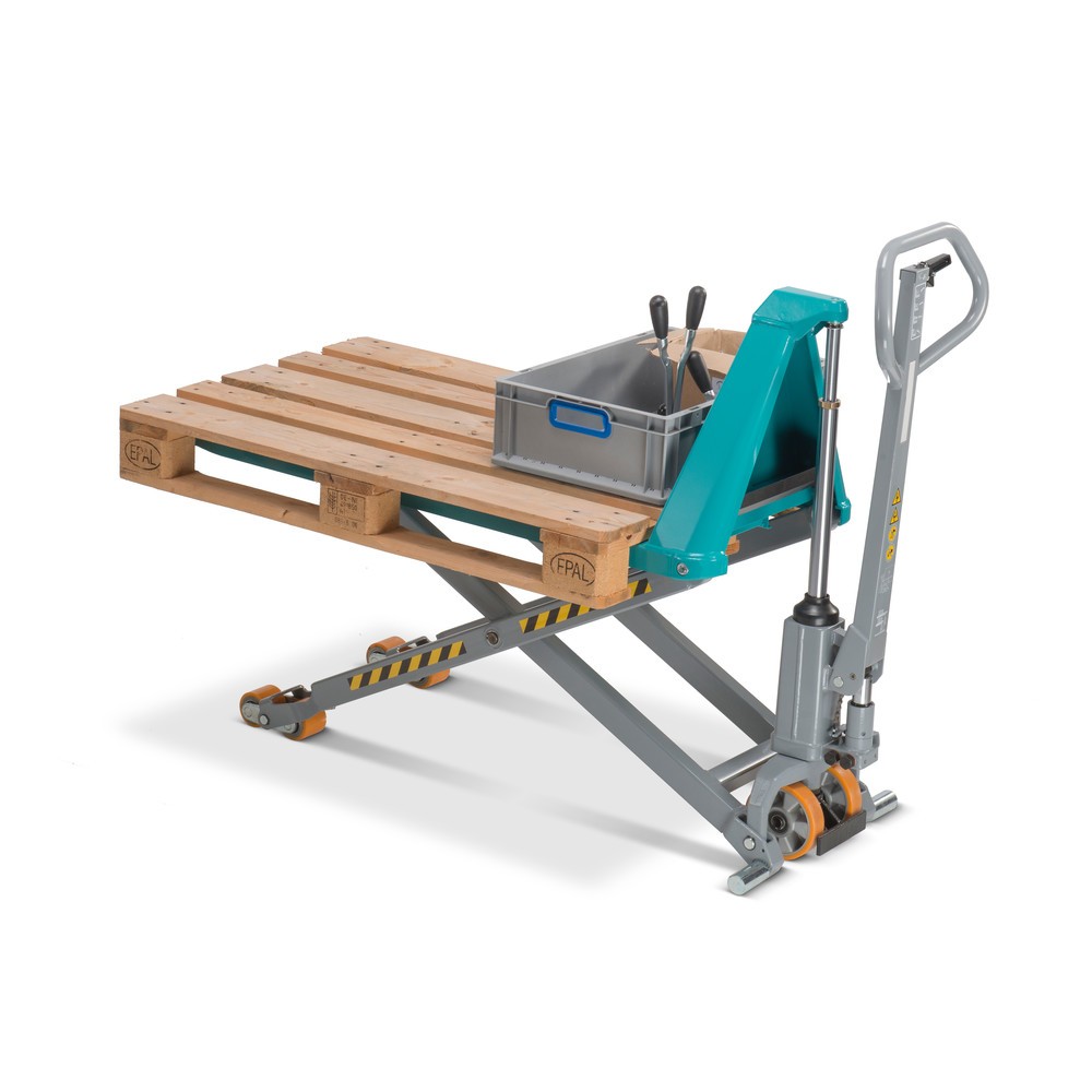 Immagine del prodotto n. 8: Transpallet a pantografo Ameise® PTM 1.5 Scissor con sollevamento rapido, portata 1.500 kg, lunghezza forche 700 mm