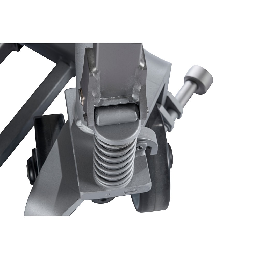 Immagine del prodotto n. 3: Transpallet a pantografo in acciaio INOX con sollevamento rapido, lunghezza forche 1.200 mm, nylon
