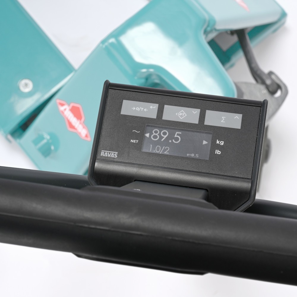 Immagine del prodotto n. 3: Transpallet con bilancia Ameise® PTM 2.0 Scale con display sulla testata timone, portata 2.000 kg, rulli semplici