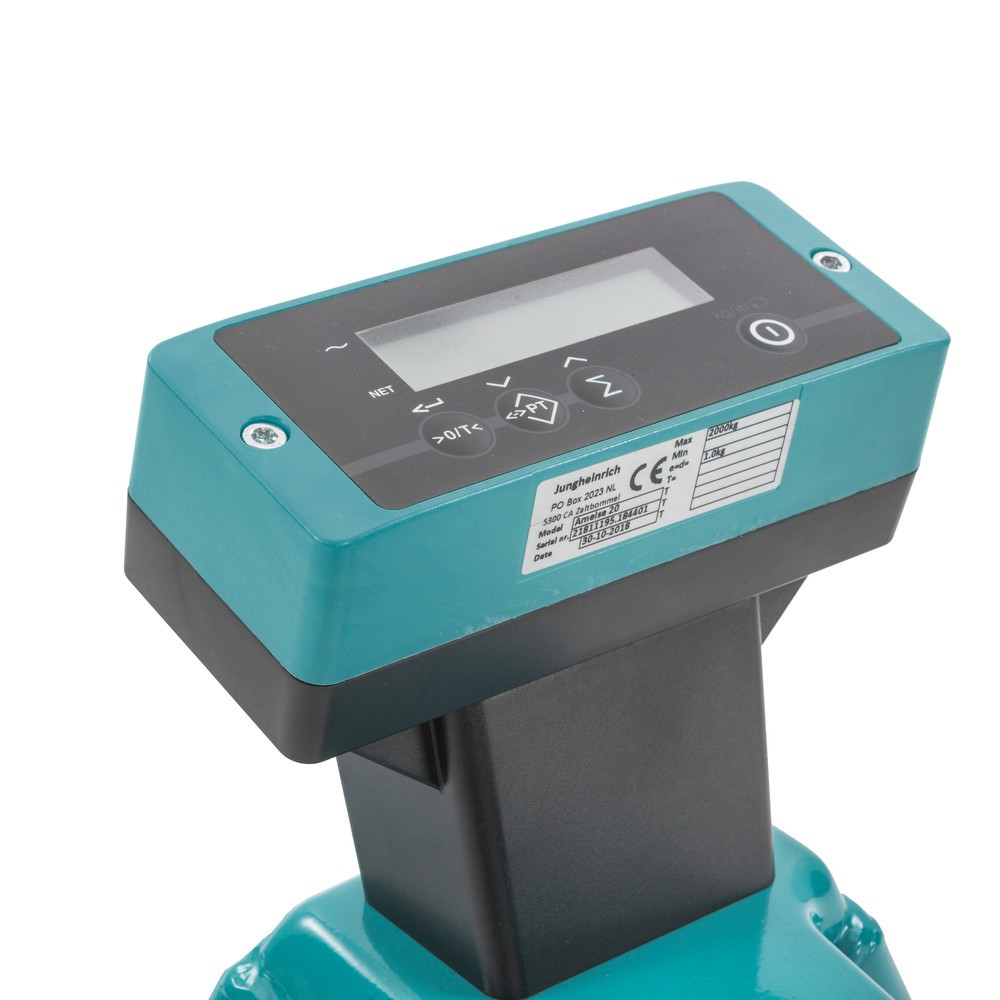 Immagine del prodotto n. 3: Transpallet con bilancia Ameise PTM 2.0 Scale, incrementi di 1 kg, portata 2.000 kg, rulli tandem