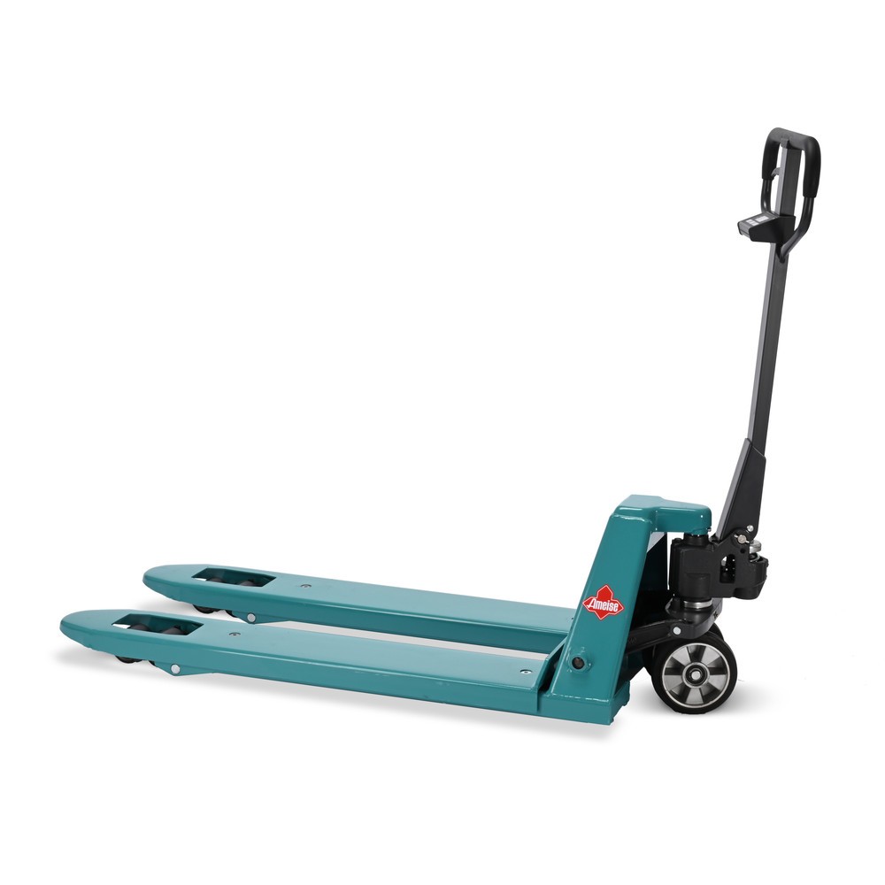 Immagine del prodotto n. 8: Transpallet con bilancia Ameise® PTM 2.0 Scale con display sulla testata del timone, portata 2.000 kg, rulli tandem