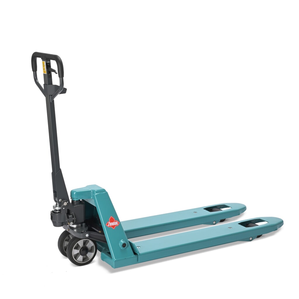 Transpallet con bilancia Ameise® PTM 2.0 Scale con display sulla testata timone, portata 2.000 kg, rulli semplici Immagine del prodotto: Transpallet con bilancia Ameise® PTM 2.0 Scale con display sulla testata timone, portata 2.000 kg, rulli semplici