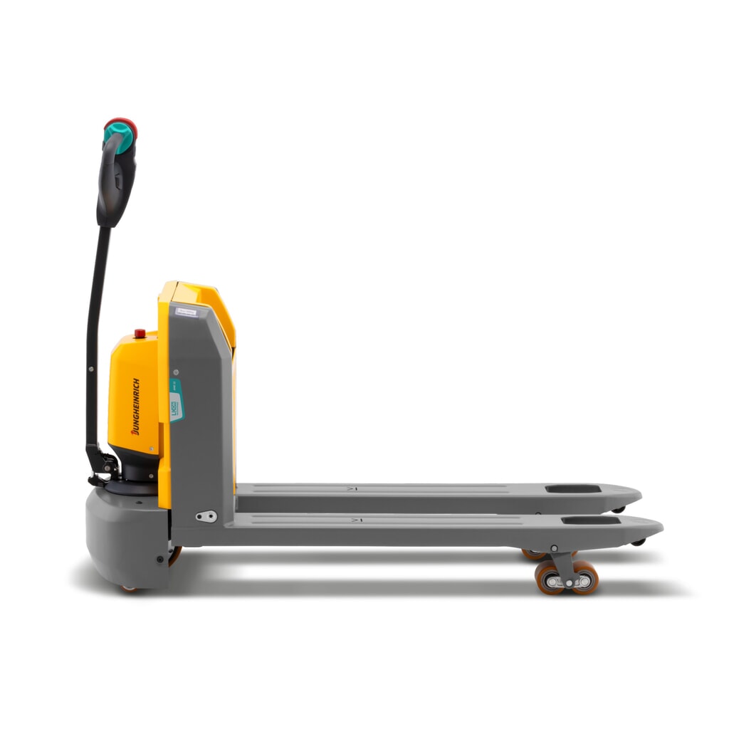 Immagine del prodotto n. 2: Transpallet elettrico Jungheinrich AME 15, portata 1.500 kg, lunghezza forche 1.150 mm, larghezza speciale delle forche 670 mm, rulli tandem