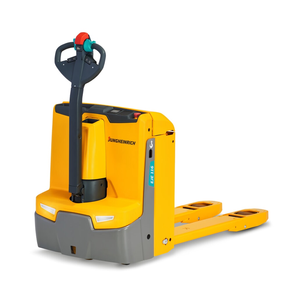 Transpallet elettrico Jungheinrich EJE 114, portata 1.400 kg, lunghezza forche 1.150 mm, Aquamatik Immagine del prodotto: Transpallet elettrico Jungheinrich EJE 114, portata 1.400 kg, lunghezza forche 1.150 mm, Aquamatik