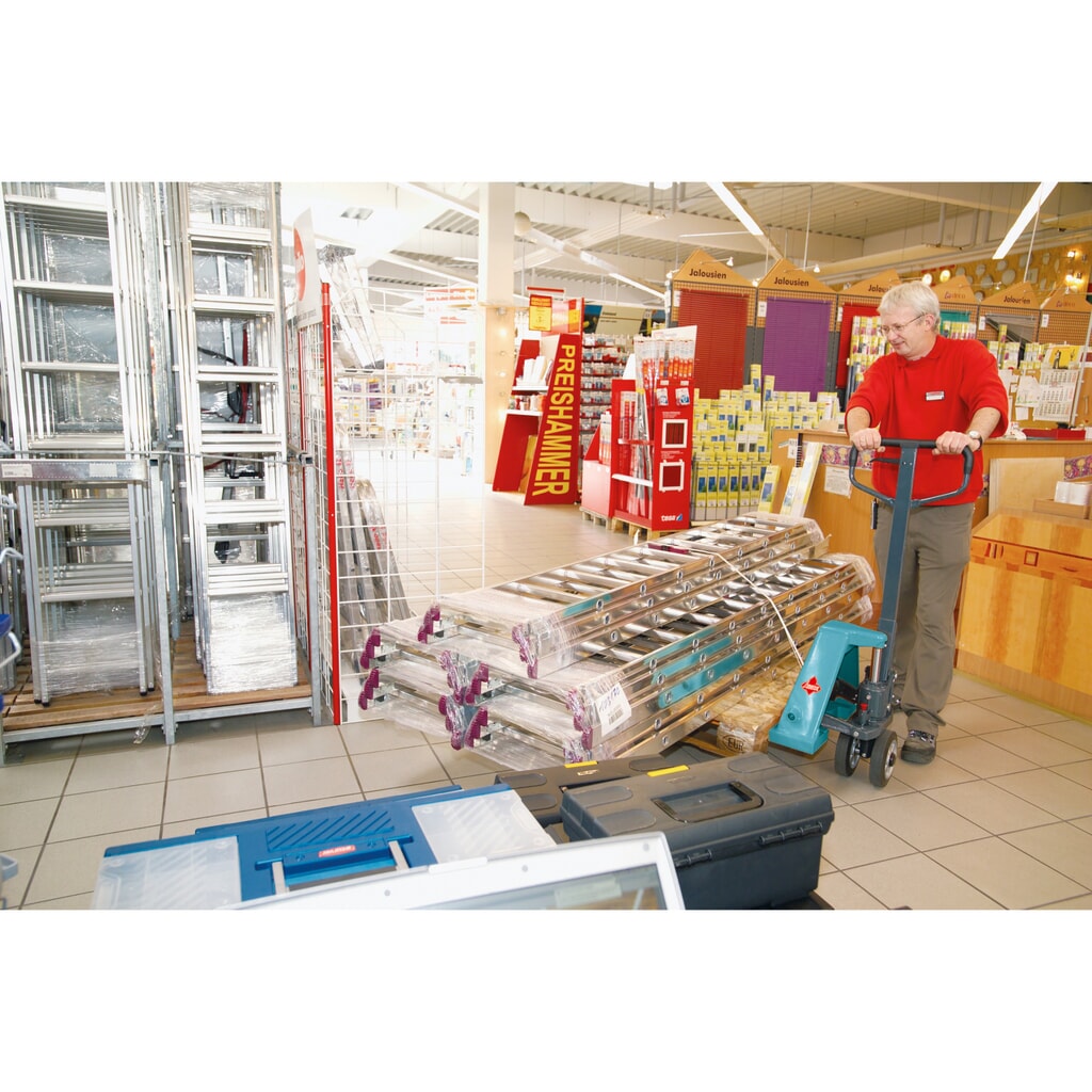 Transpallet manuale a 4 vie Ameise® PTM 2.5 Cross, portata 2.500 kg/1.500 kg, lunghezza forche 1.150 mm, poliuretano Immagine del prodotto n. 15: Transpallet manuale a 4 vie Ameise® PTM 2.5 Cross, portata 2.500 kg/1.500 kg, lunghezza forche 1.150 mm, poliuretano
